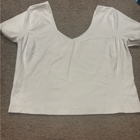 lululemon align crop tshirt sz 10 - Picture 1 of 3
